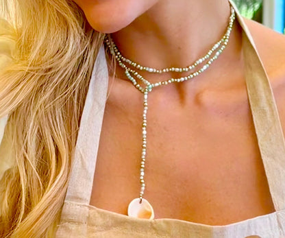 NEW Green Opal Wrap Necklace